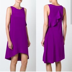 NWT 3.1 Phillip Lim Sleeveless Ruffle Trim Silk Shift Dress